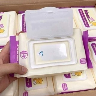 Combo 3 Gói khăn ướt Mom Love dùng cho các bé - An toàn, không mùi, không gây kích ứng da
