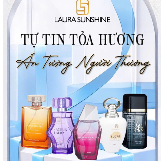 Nước Hoa Laura Paris Chai 6.5ml Nhật Kim Anh Xịt Thơm Nam Nữ Perfume
