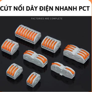 Cút nối dây điện nhanh PCT-212,213,214,cút nối nhanh dây điện,cút nối thông minh,đầu nối dây điện,cầu nối điện,khớp nối