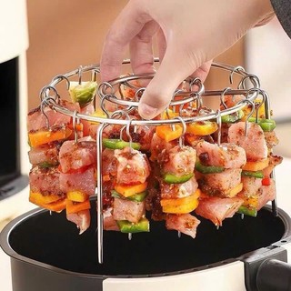 Combo 3 Giá nướng dạng xiên treo, có 20 xiên có thể tháo rời, chất liệu thép không gỉ siêu bền - đa năng, tiện dụng