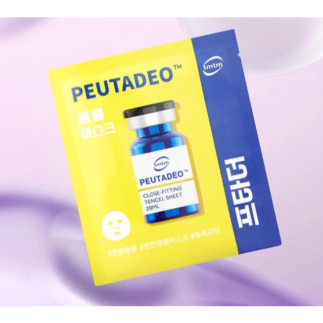 C96_ Mặt nạ cải thiện volume da, tăng đàn hồi TMTM Peutadeo™ Close-Fiting Tencel Sheet 28ml