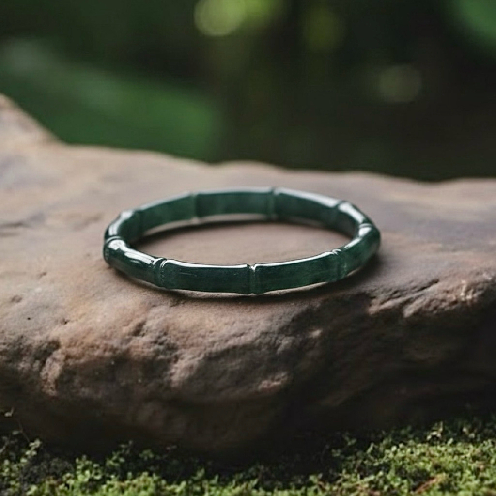 Vòng Tay Lam Ngọc Đốt Trúc – Dịu Dàng Và Thanh Thoát