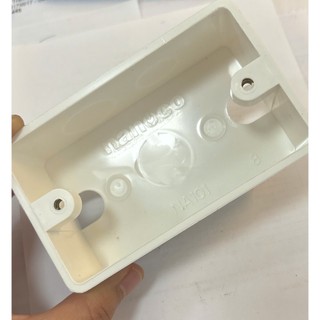 Hộp âm đơn nhựa trắng Nanoco NA101