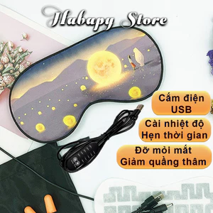 Túi chườm nóng mắt hình ánh trăng giải pháp thư giãn hiệu quả cho mắt