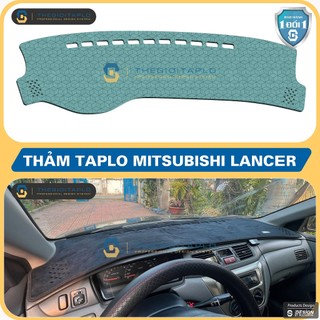 [Mitsubishi Lancer] Thảm taplo ô tô da vân gỗ, da fiber, lông cừu và tuyết nhung 3 lớp chống nắng sang trọng