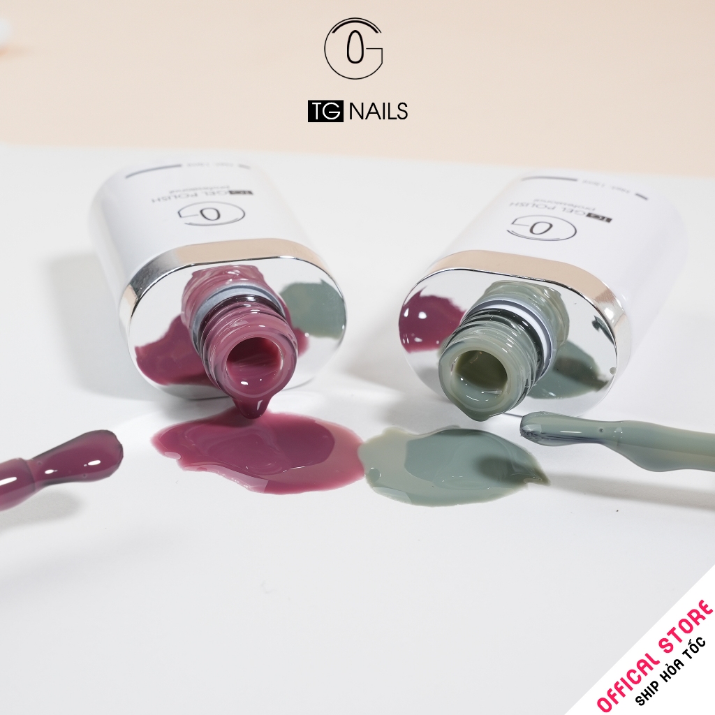 Set sơn gel 16 màu thạch đục hãng TG cọ tròn tone trà sữa siêu xinh