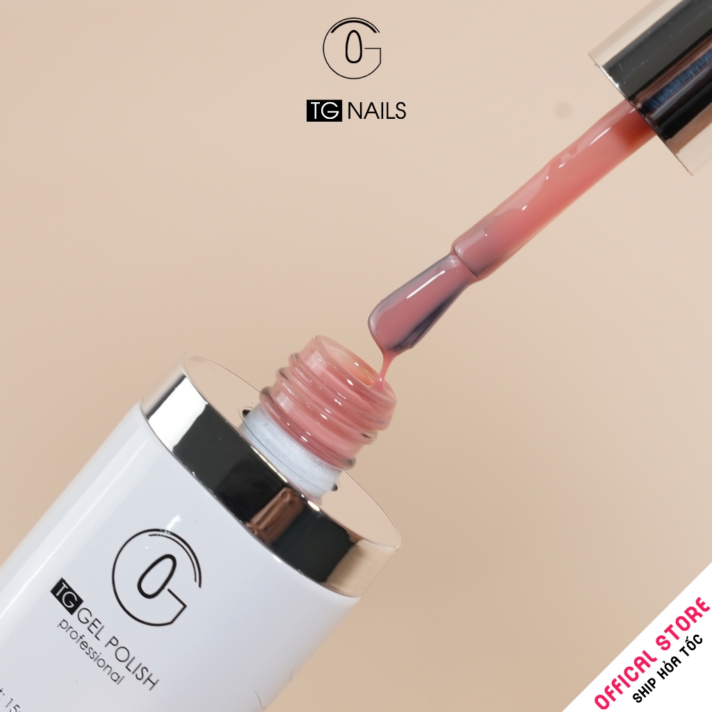 Set sơn gel 16 màu thạch đục hãng TG cọ tròn tone trà sữa siêu xinh