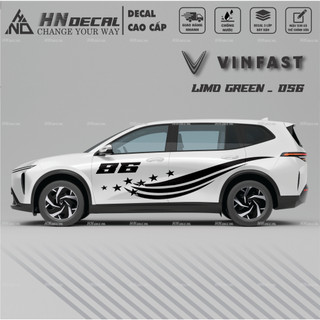 Decal dán xe LIMO GREEN -  Tem dán xe LIMO GREEN mẫu mới nhất nhiều màu sắc ( MẪU 056 )