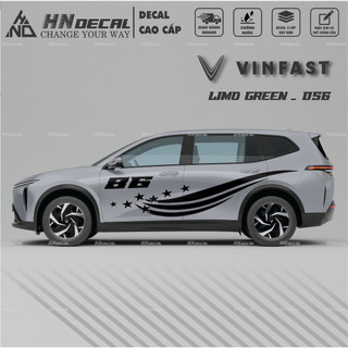 Decal dán xe LIMO GREEN -  Tem dán xe LIMO GREEN mẫu mới nhất nhiều màu sắc ( MẪU 056 )