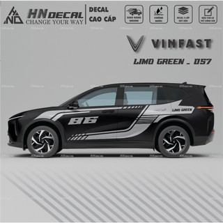 Decal dán xe LIMO GREEN -  Tem dán xe LIMO GREEN mẫu mới nhất nhiều màu sắc ( MẪU 057 )