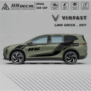 Decal dán xe LIMO GREEN -  Tem dán xe LIMO GREEN mẫu mới nhất nhiều màu sắc ( MẪU 057 )