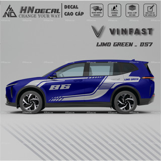 Decal dán xe LIMO GREEN -  Tem dán xe LIMO GREEN mẫu mới nhất nhiều màu sắc ( MẪU 057 )