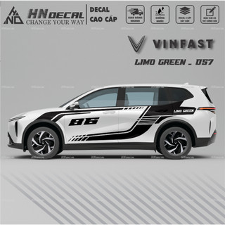 Decal dán xe LIMO GREEN -  Tem dán xe LIMO GREEN mẫu mới nhất nhiều màu sắc ( MẪU 057 )