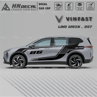 Decal dán xe LIMO GREEN -  Tem dán xe LIMO GREEN mẫu mới nhất nhiều màu sắc ( MẪU 057 )