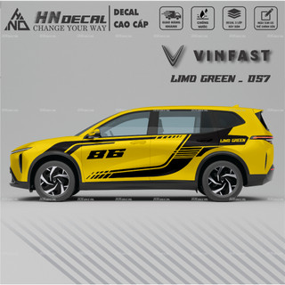 Decal dán xe LIMO GREEN -  Tem dán xe LIMO GREEN mẫu mới nhất nhiều màu sắc ( MẪU 057 )