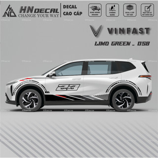 Decal dán xe LIMO GREEN -  Tem dán xe LIMO GREEN mẫu mới nhất nhiều màu sắc ( MẪU 058 )