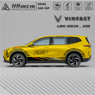 Decal dán xe LIMO GREEN -  Tem dán xe LIMO GREEN mẫu mới nhất nhiều màu sắc ( MẪU 058 )