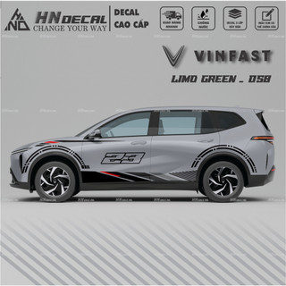 Decal dán xe LIMO GREEN -  Tem dán xe LIMO GREEN mẫu mới nhất nhiều màu sắc ( MẪU 058 )