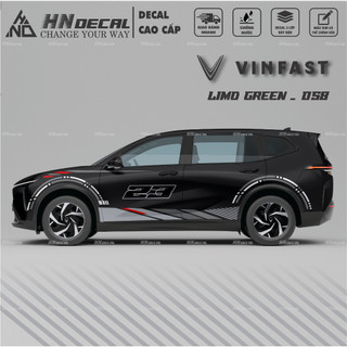Decal dán xe LIMO GREEN -  Tem dán xe LIMO GREEN mẫu mới nhất nhiều màu sắc ( MẪU 058 )