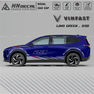 Decal dán xe LIMO GREEN -  Tem dán xe LIMO GREEN mẫu mới nhất nhiều màu sắc ( MẪU 058 )