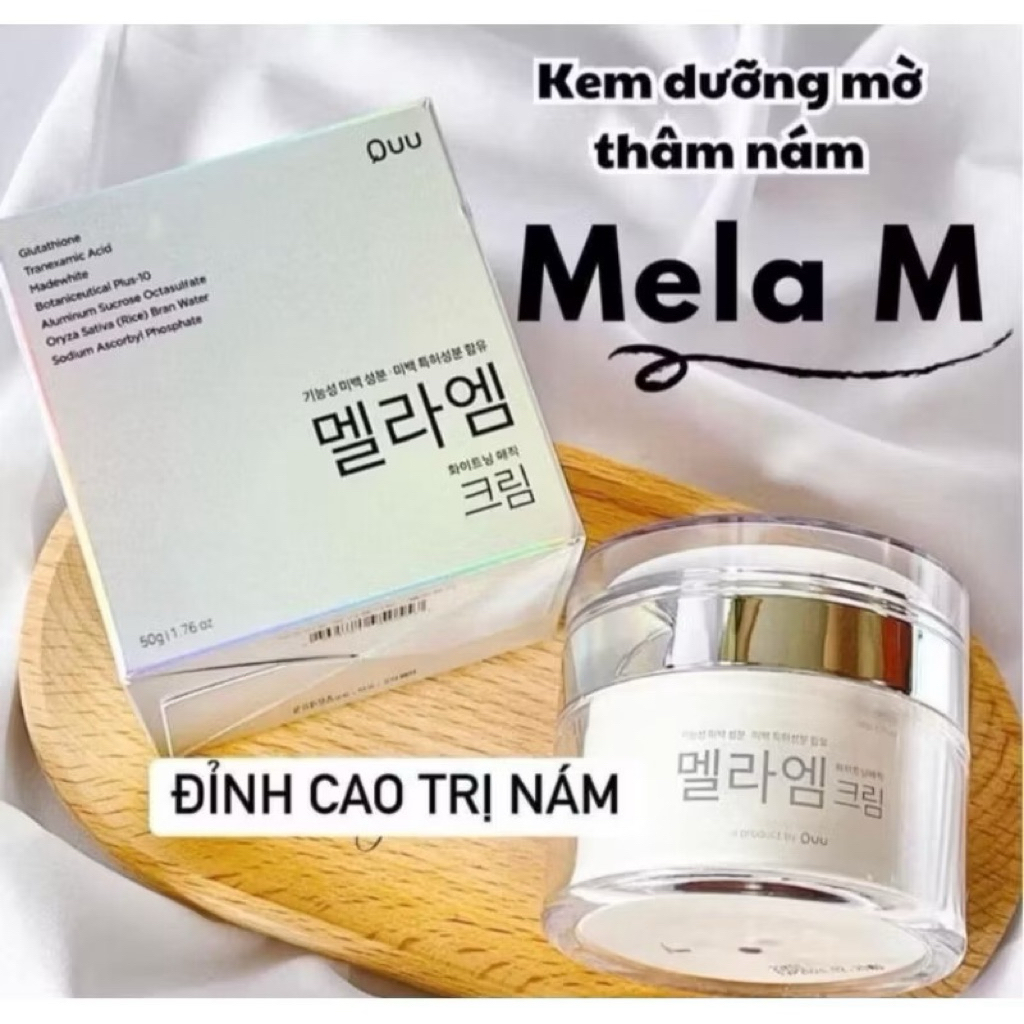 Kem nám Mela M Whitening Magic Cream,50g - hạn 2028 Hàn Quốc, trắng da, mờ nám thâm mụn tàn nhang  IS444