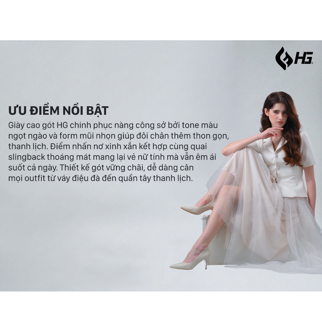 Giày cao gót nữ gót nhọn 8cm da nhám HG Fashion phong cách thanh lịch dễ phối đồ đi tiệc công sở HG91525