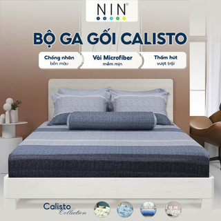 Bộ Drap, Áo Gối NIN Calisto CT220045 | Nhiều Kích Thước | Mềm Mịn, Thông Thoáng