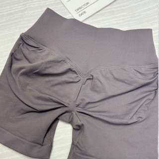 Quần short tập gym nữ cạp chéo nâng mông - Quần đùi thể thao dệt kim co giãn hack dáng (viqn)
