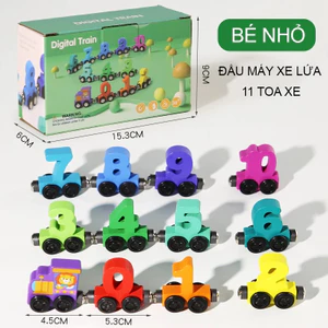 Đồ Chơi Đoàn Tàu Số Nam Châm 12 Toa Số Kích Thích Sáng Tạo Và Phát Triển Tư Duy Cho Trẻ