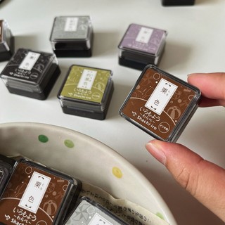 Mực dấu Shachihata mini size nhiều màu