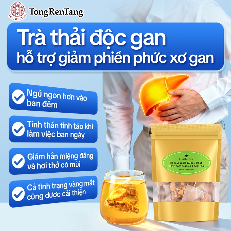 Tong Ren Tang Trà Thảo Mộc Cho Người Gan Nhiễm Mỡ – Hỗ Trợ Giải Độc Gan,Giảm Mỡ Gan, Uống Hàng Ngày