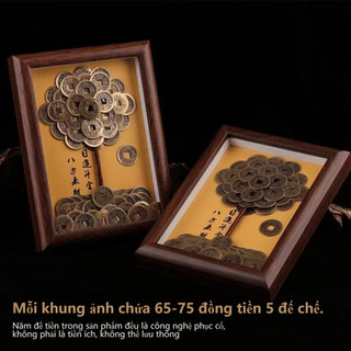 Khung Cây Kim Thủ Công Trí Để Bàn Quà Tặng Hút Tài May Mắn