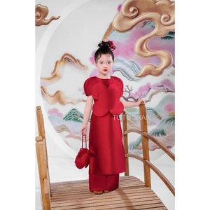 Aó dài Nhất Hoa thiết kế bé gái - TAD01