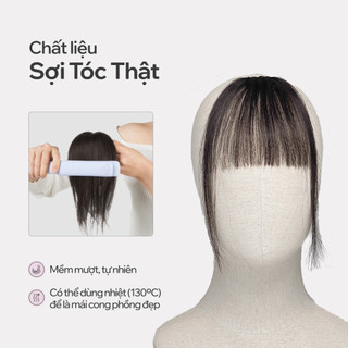 Tóc Kẹp Mái Thưa CAPELLI Dệt Thủ Công Từ Tóc Thật