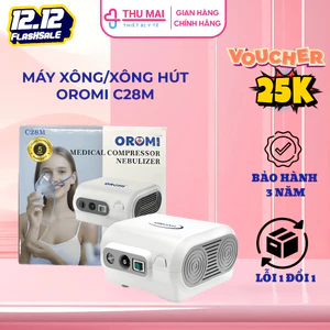Máy xông hút mũi họng OROMI C28M công nghệ Nhật Bản - Xông khí dung, hút mũi họng