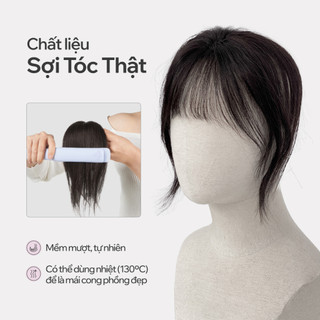 Tóc Kẹp Mái Thưa 4D CAPELLI Premium Siêu Da Đầu Dệt Thủ Công Từ Tóc Thật - Phiên Bản Update Tự Nhiên Vượt Trội