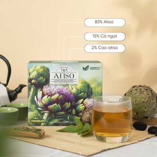 Trà Atiso Túi Lọc Thảo Mộc Nguyên Bản Thanh Mát Giải Khát Lành Tính Mùi Hương nhẹ Nhàng  Ammu