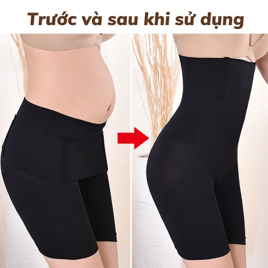 Quần Gen Nịt Bụng thon gọn eo nâng mông-Quần lót định hình lưng cao có thanh chống cuộn LANIXA N3956