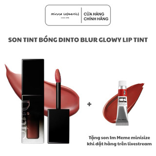 [Dinto] Son Tint Bóng Lì Thuần Chay Lâu Trôi Cho Môi Căng Mọng DINTO Blur-Glowy Lip Tint 25 màu 3,5gam