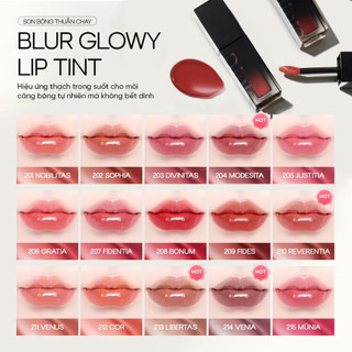 [Dinto] Son Tint Bóng Lì Thuần Chay Lâu Trôi Cho Môi Căng Mọng DINTO Blur-Glowy Lip Tint 25 màu 3,5gam