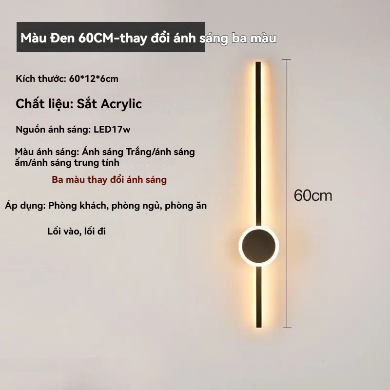 Mới Long Strip Acrylic tường ánh sáng lưới đỏ phòng ngủ đèn ngủ phòng khách TV nền tường cầu thang Led tường ánh sáng