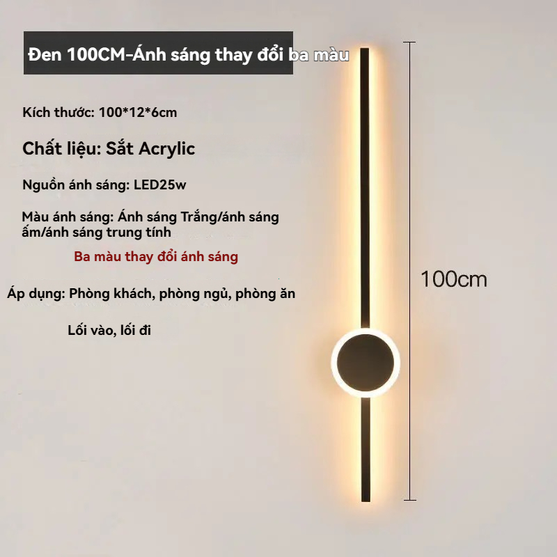 Mới Long Strip Acrylic tường ánh sáng lưới đỏ phòng ngủ đèn ngủ phòng khách TV nền tường cầu thang Led tường ánh sáng