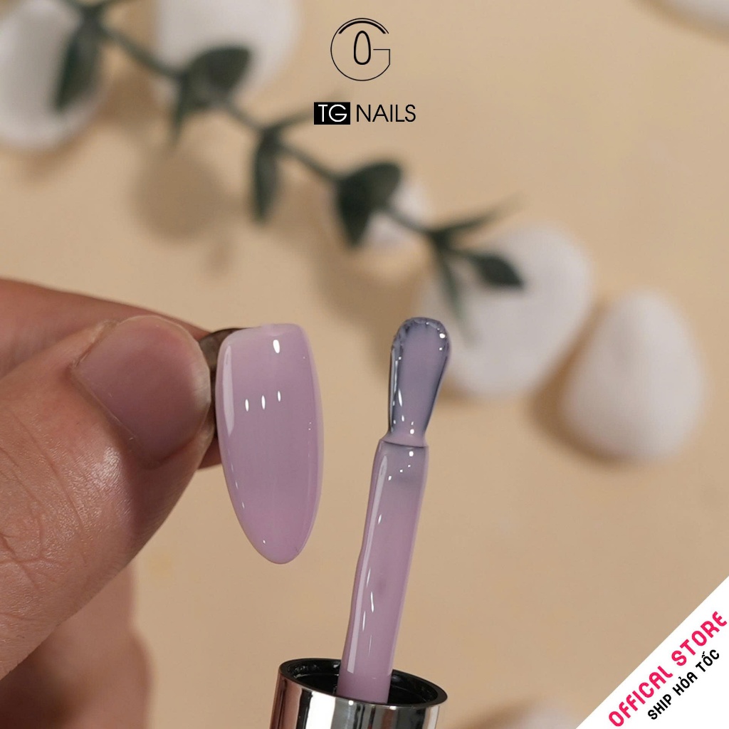 Set sơn gel 6 màu thạch đục hãng TG tone pastel cọ tròn
