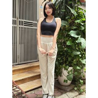 Quần jogger nữ, model: 99104.1.2519 TUẤN HD - Quần Ống Suông Cạp Cao Siết Eo Hack Chân Tôn Dáng