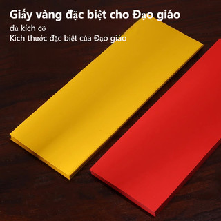 100 Tờ Giấy Hoàng Chỉ Chuyên Dụng Viết Thư Pháp Cúng Phật May Mắn