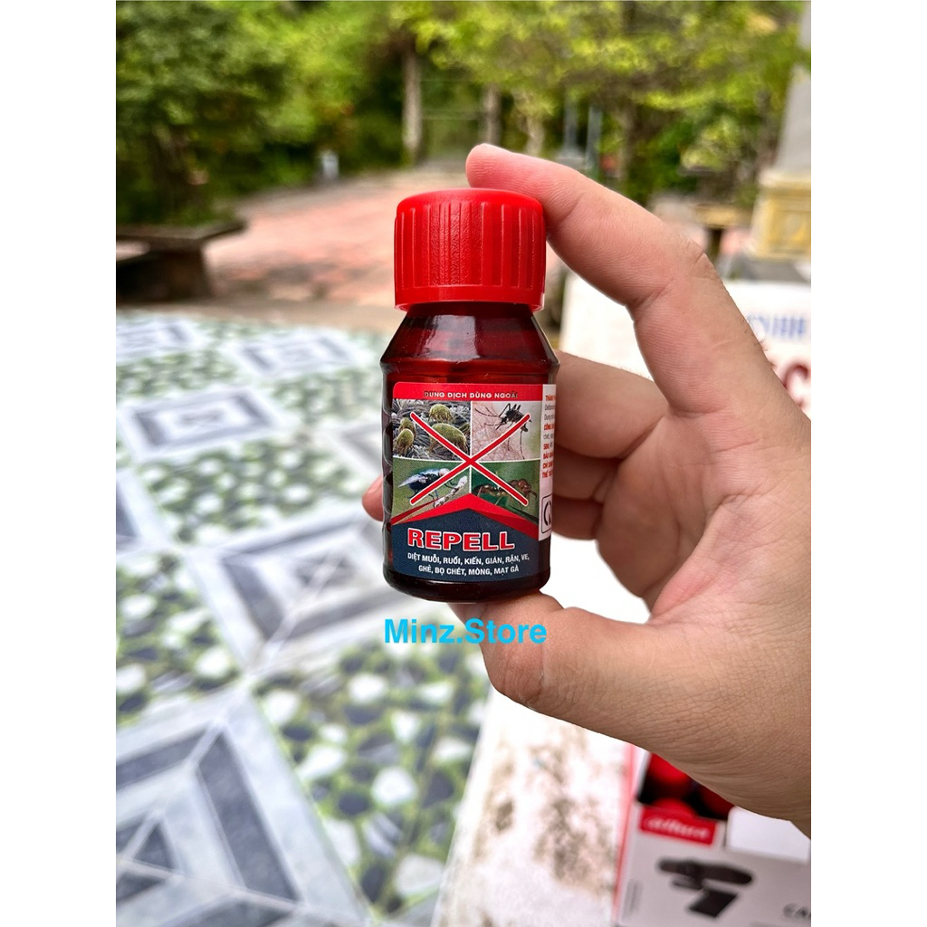 Diệt Côn Trùng Repell (Á Châu) ruồi, muỗi, kiến, gián, ve, rận, mạt gà...(50ml)