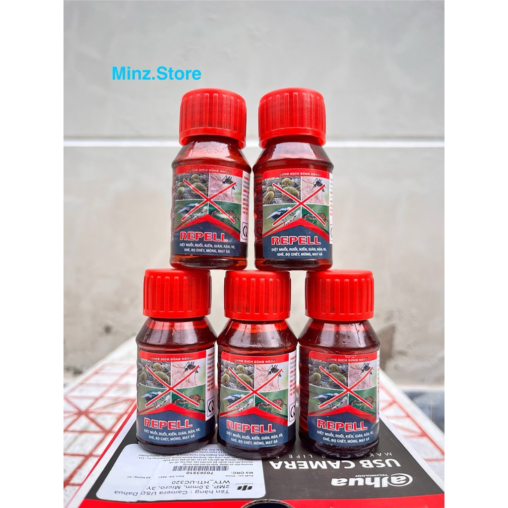 Diệt Côn Trùng Repell (Á Châu) ruồi, muỗi, kiến, gián, ve, rận, mạt gà...(50ml)