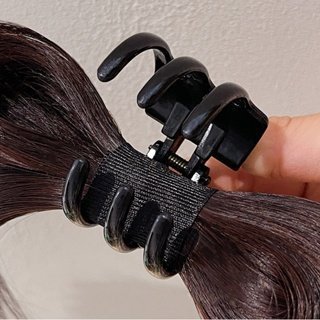Kẹp tóc giả búi Hàn Quốc Kẹp tóc giả búi nửa đầu hình nơ Kẹp tóc giả hot trend