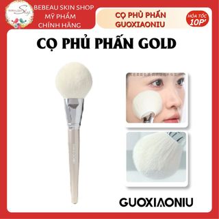 Cọ Phủ Phấn GUOXIAONIU Đầu Tròn Dễ Tán Tạo Lớp Nền Mịn Tự Nhiên Hàng Nhập Khẩu Chính Hãng - Bebeau