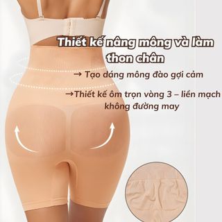 Quần gen nịt bụng định hình dáng thon gọn - Nịt bụng nâng cơ mông lấy lại dáng sau sinh HOMBRA N3956